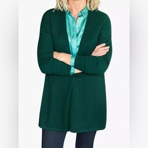 +Beryll Hunter Green Cashmere Cardigan SzSmall